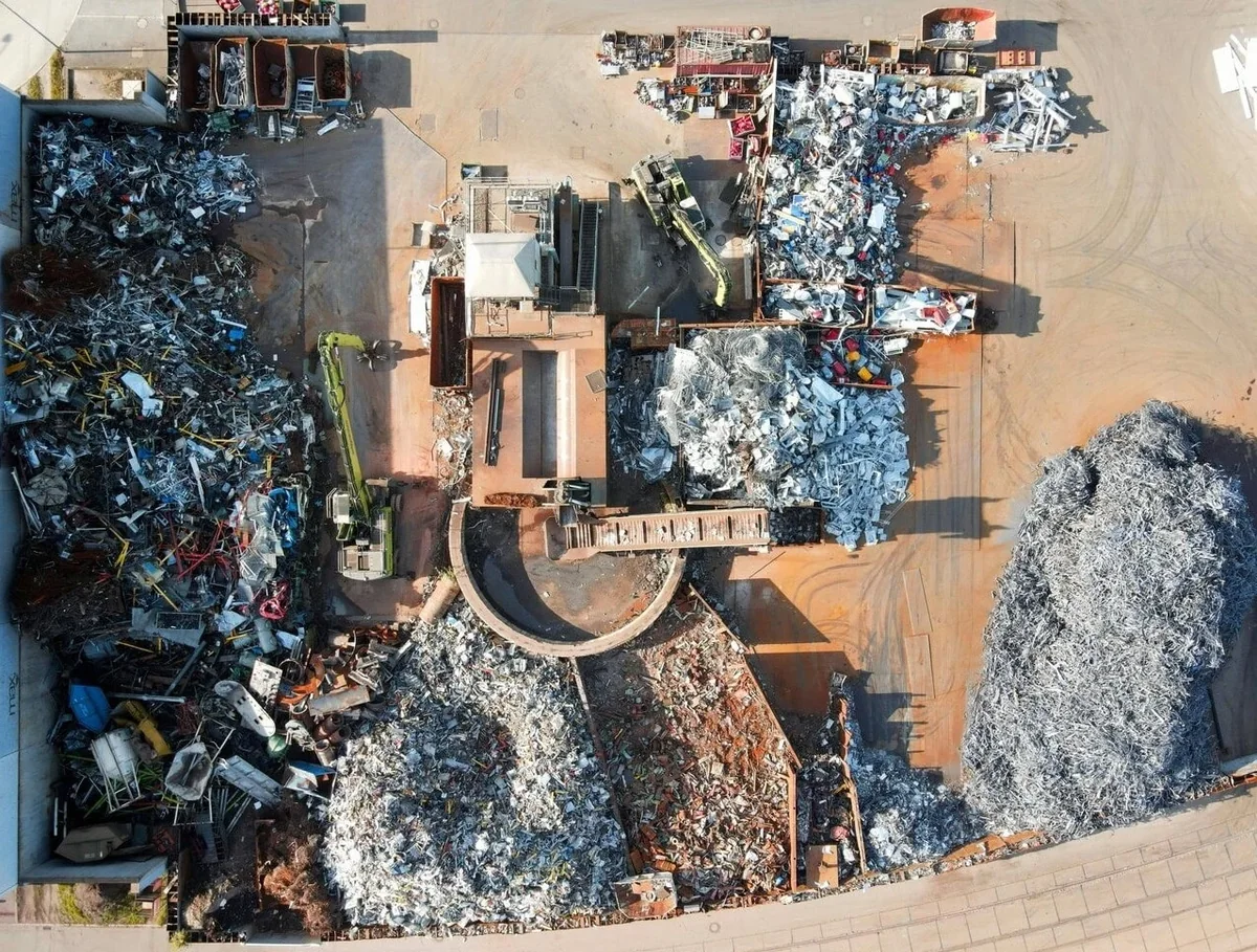 Döküm sanayisine hazırlanan sınıflandırılmış metal hurdaları